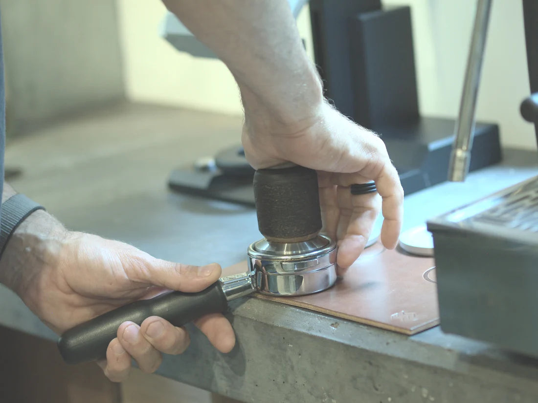 Weber Workshops | Leather Tamping Mat - Espresso Retro Hong Kong