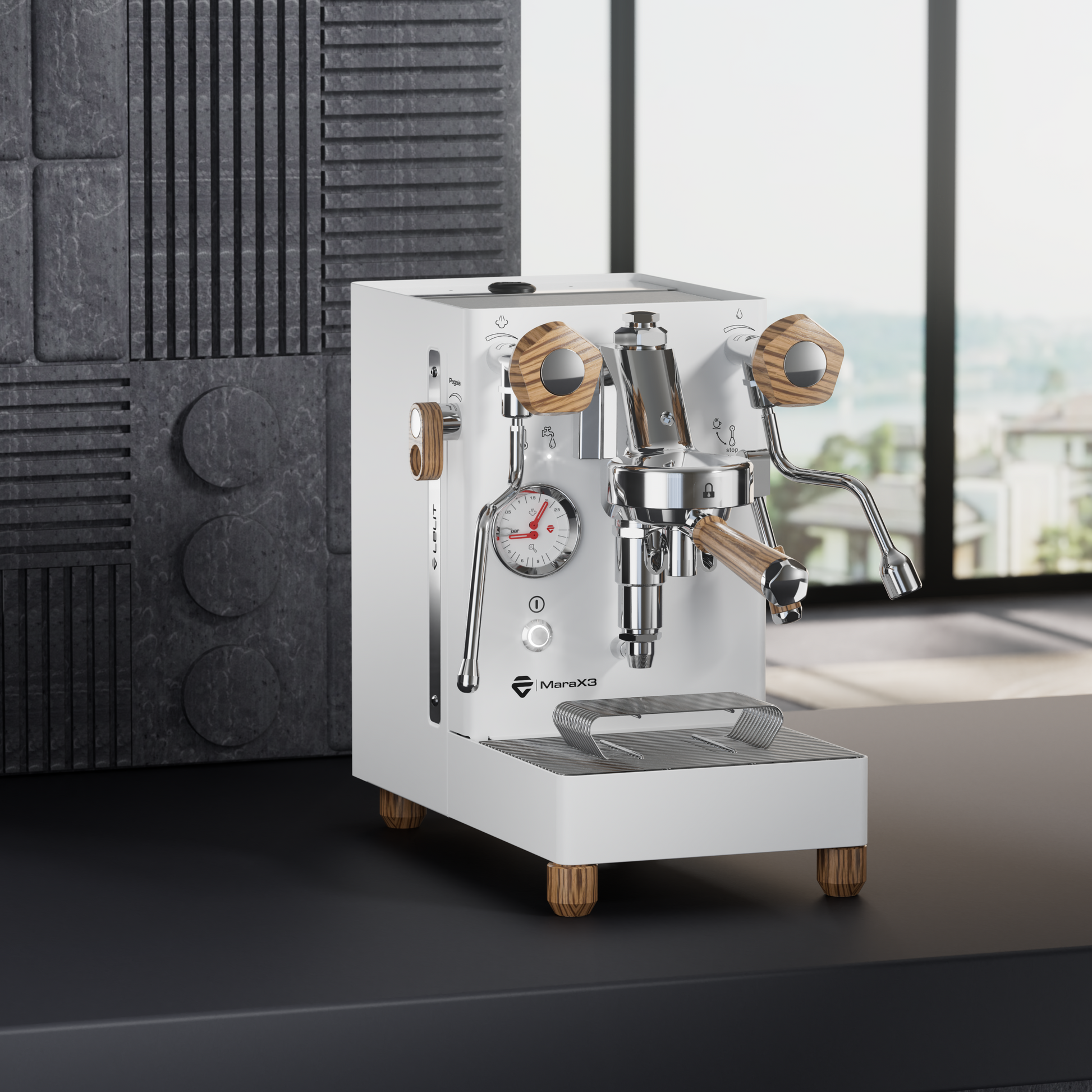 Lelit | MaraX3 PL62X3 White Espresso Coffee Machine (Special Offer) - Espresso Retro Hong Kong